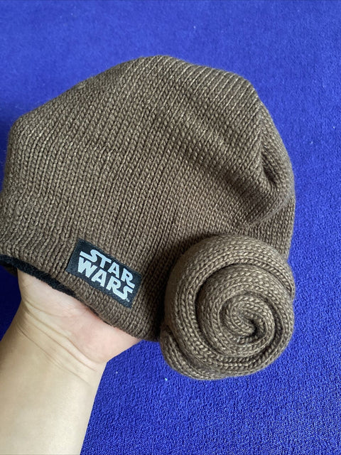 NEW Disney Star Wars Princess Leia Space Buns Winter Beanie Hat Knit Toque - NWT