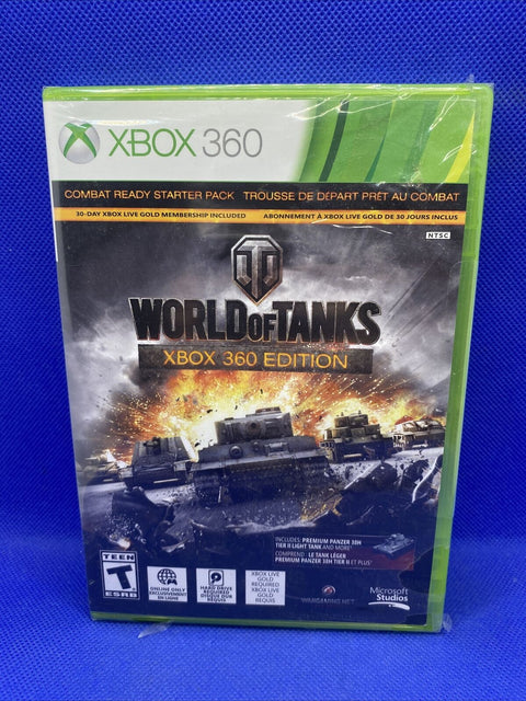 NEW! World of Tanks Xbox 360 Edition (Xbox 360, 2014) Factory Sealed! *DAMAGED*