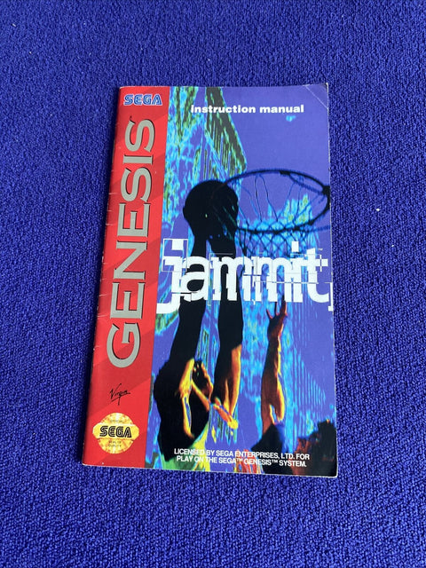 Jammit (Sega Genesis, 1994) Authentic Cartridge + Manual - Tested!