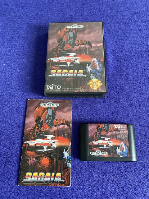 Sagaia (Sega Genesis, 1991) Authentic CIB Complete - Tested!