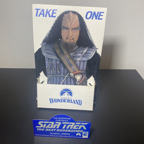 Vintage 1991 Star Trek The Next Generation Theme Park Standee - ONE OF A KIND!